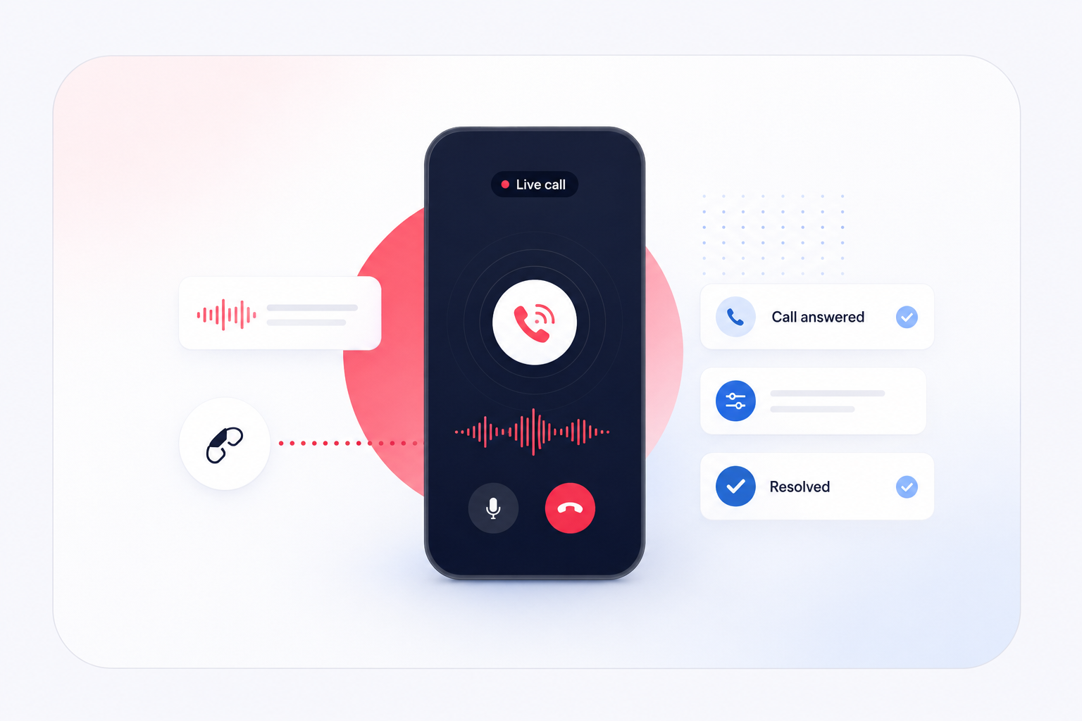 AI voice agent handling a live call